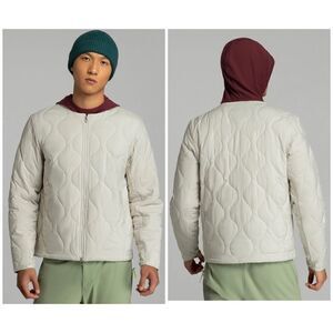 Lululemon Men’s Cream New Year Quilted Light Insulation Jacket Medium